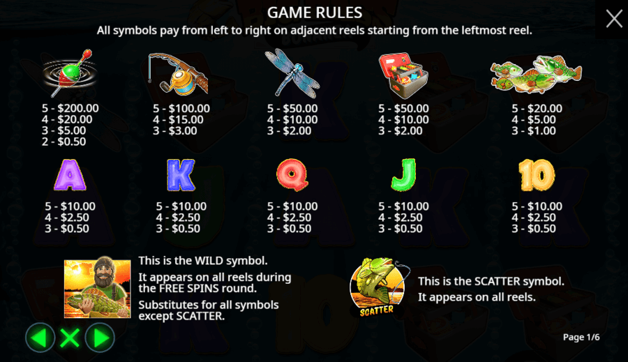 Big Bass Bonanza Symbols and Payouts