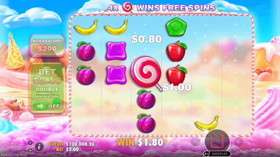 sweet bonanza tumble feature
