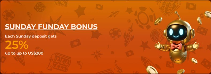 Sunday Funday Bonus: Get a 25% bonus