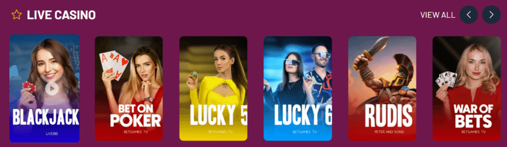 Live Casino Chat of LetsJackpot Casino